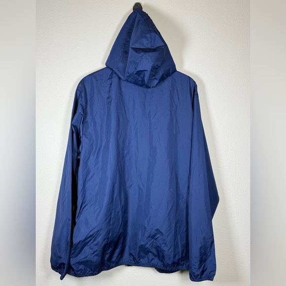 Chaps Men’s Navy Blue Windbreaker Jacket Hiking Gorpcore XL Hooded - Picture 6 of 6